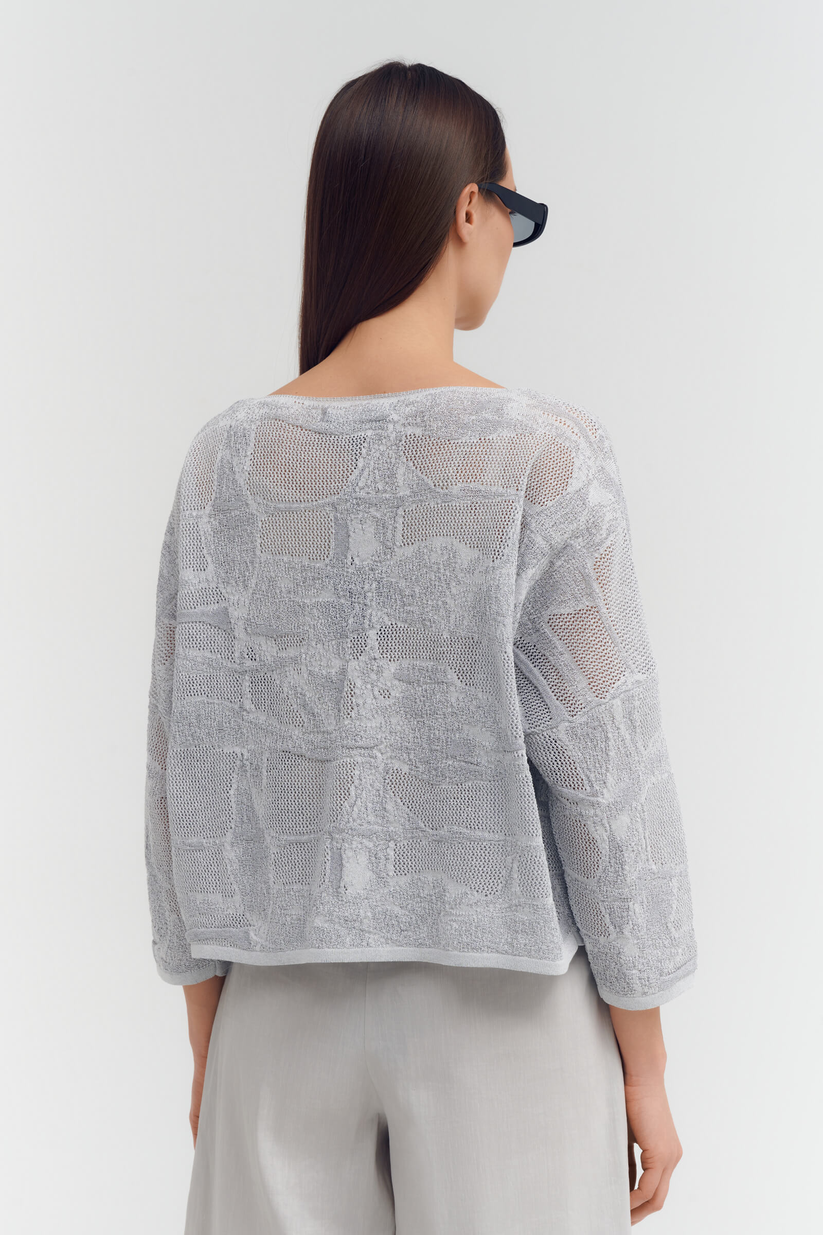 Джемпер с фактурным узором Бренд Sarah Pacini