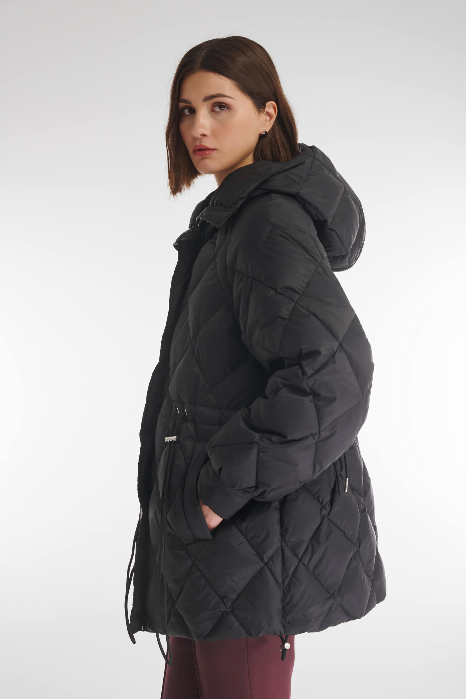 Стеганая куртка с капюшоном-трансформером Бренд Caterina Leman