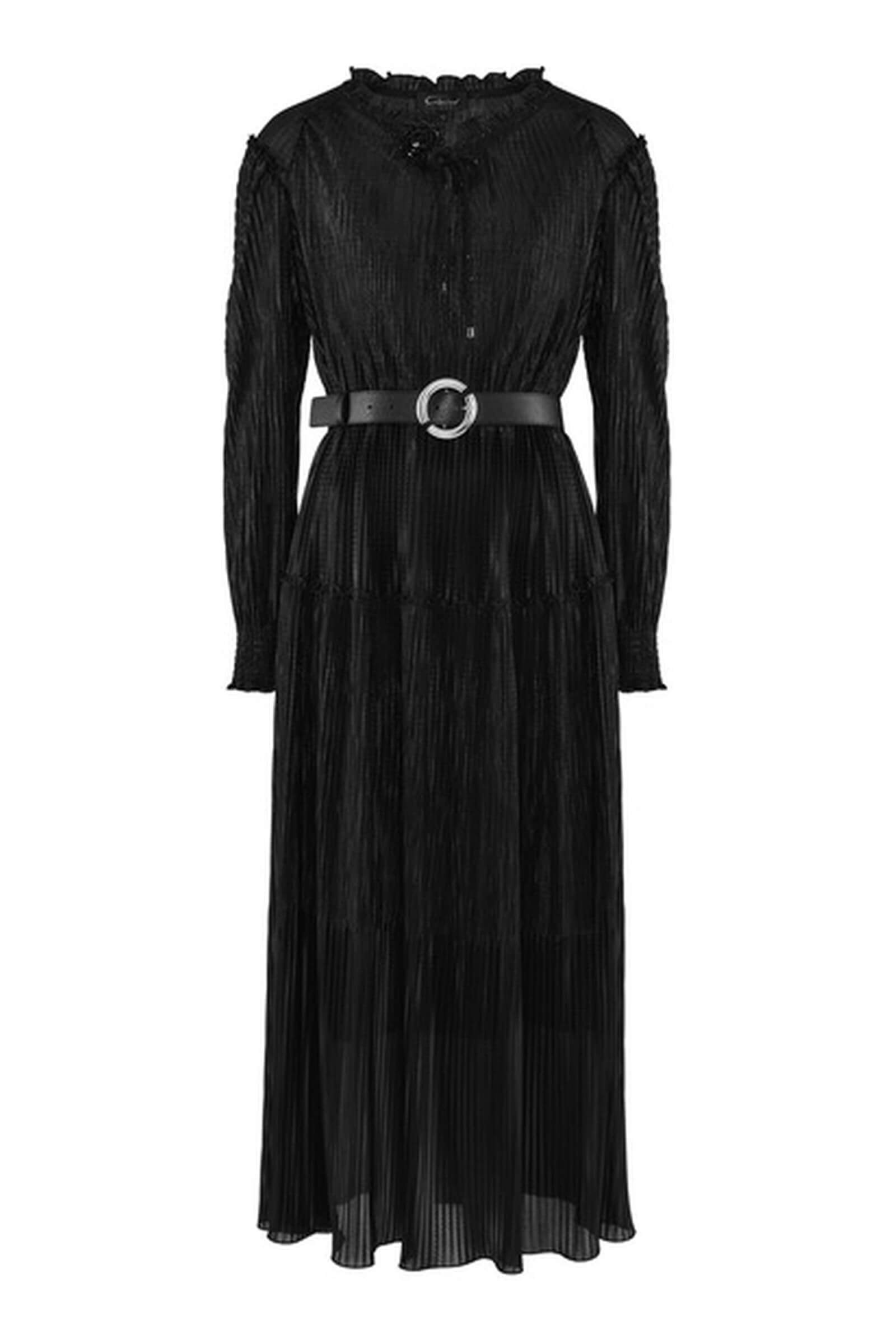 Длинное платье с эффектом плиссировки Бренд Caterina Leman