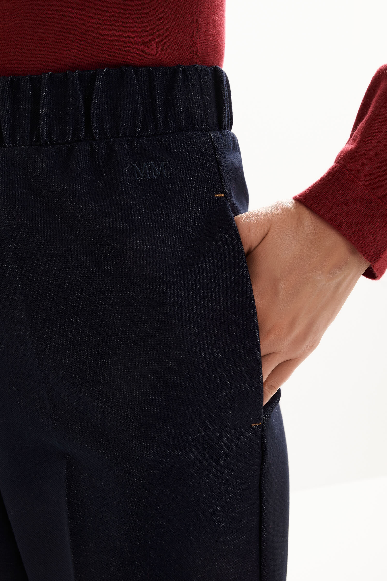 Хлопковые брюки со стрелками Бренд MM