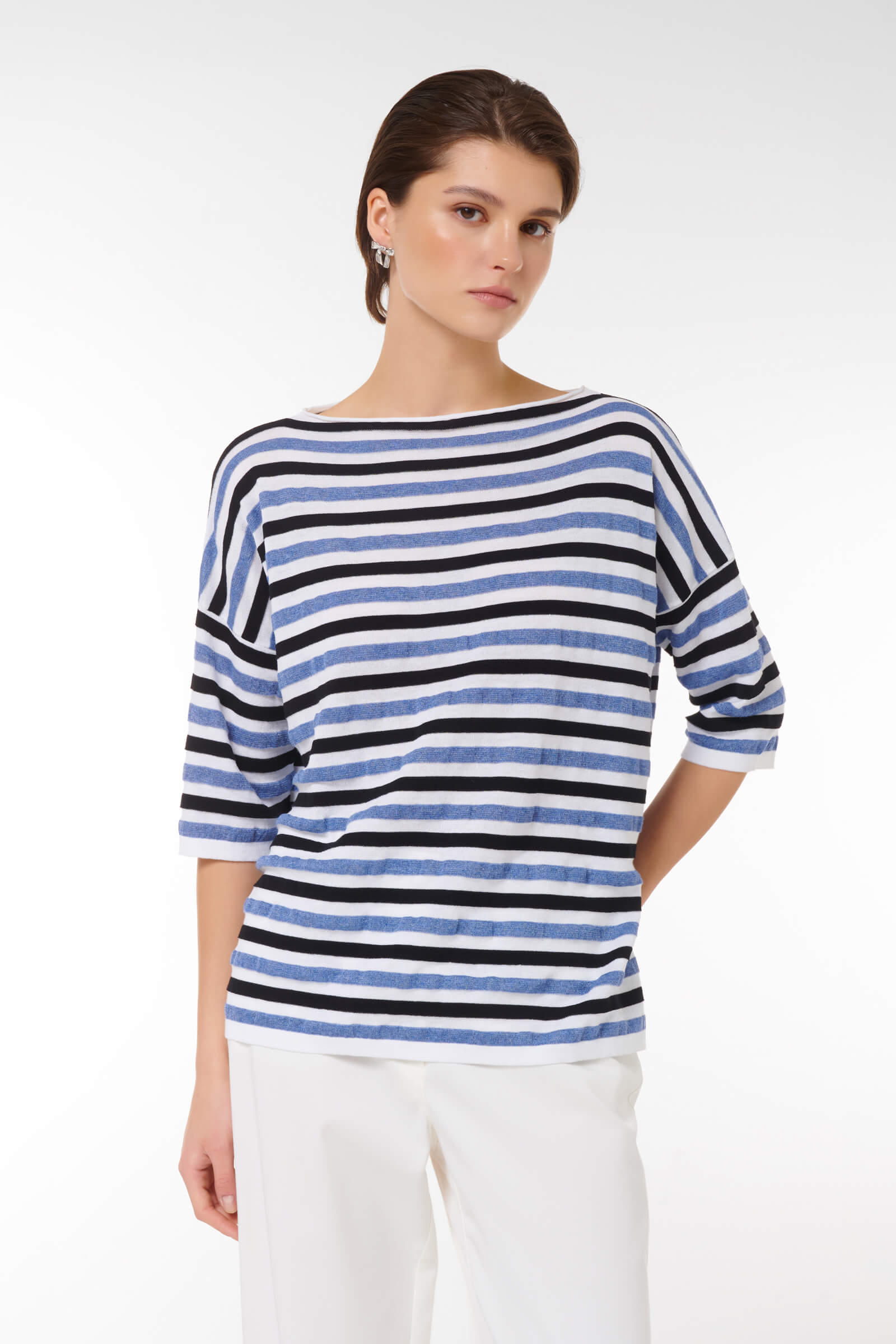 Джемпер свободного кроя цвета Мультиколор 