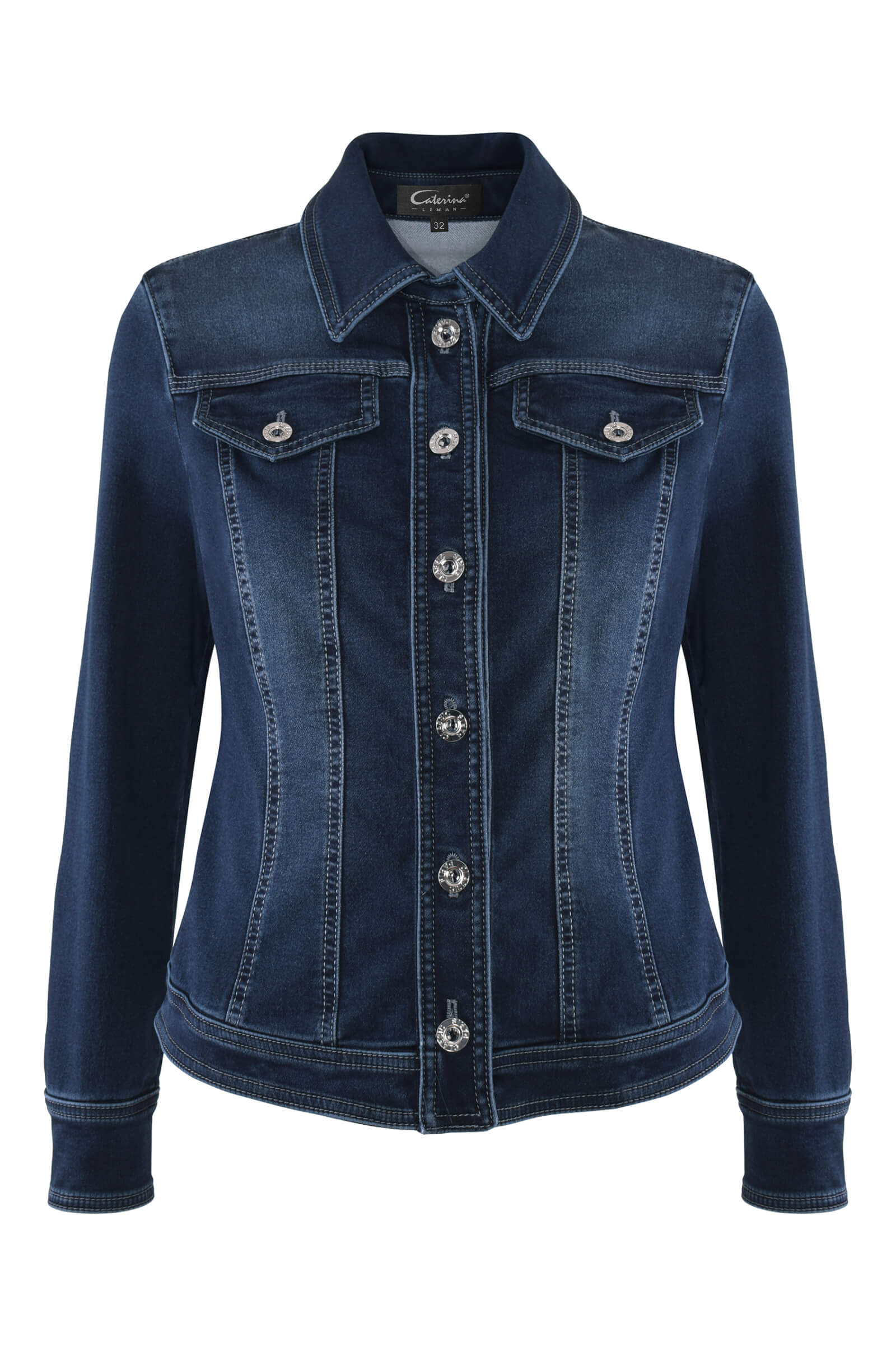 Джинсовый жакет цвета Синий 