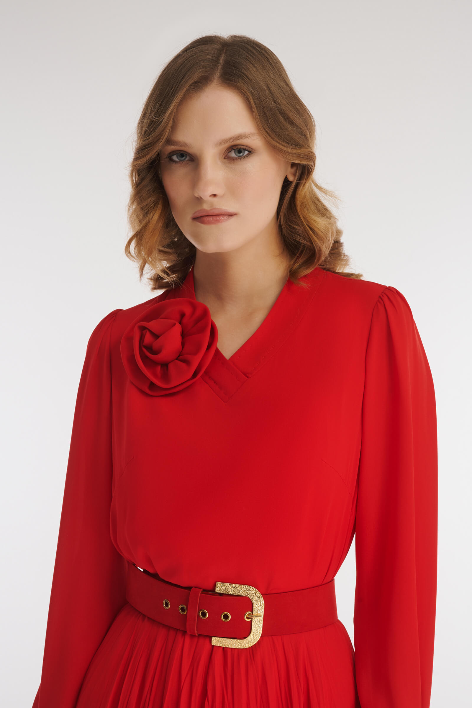 Платье из поливискозы с крэш эффектом Бренд Caterina Leman