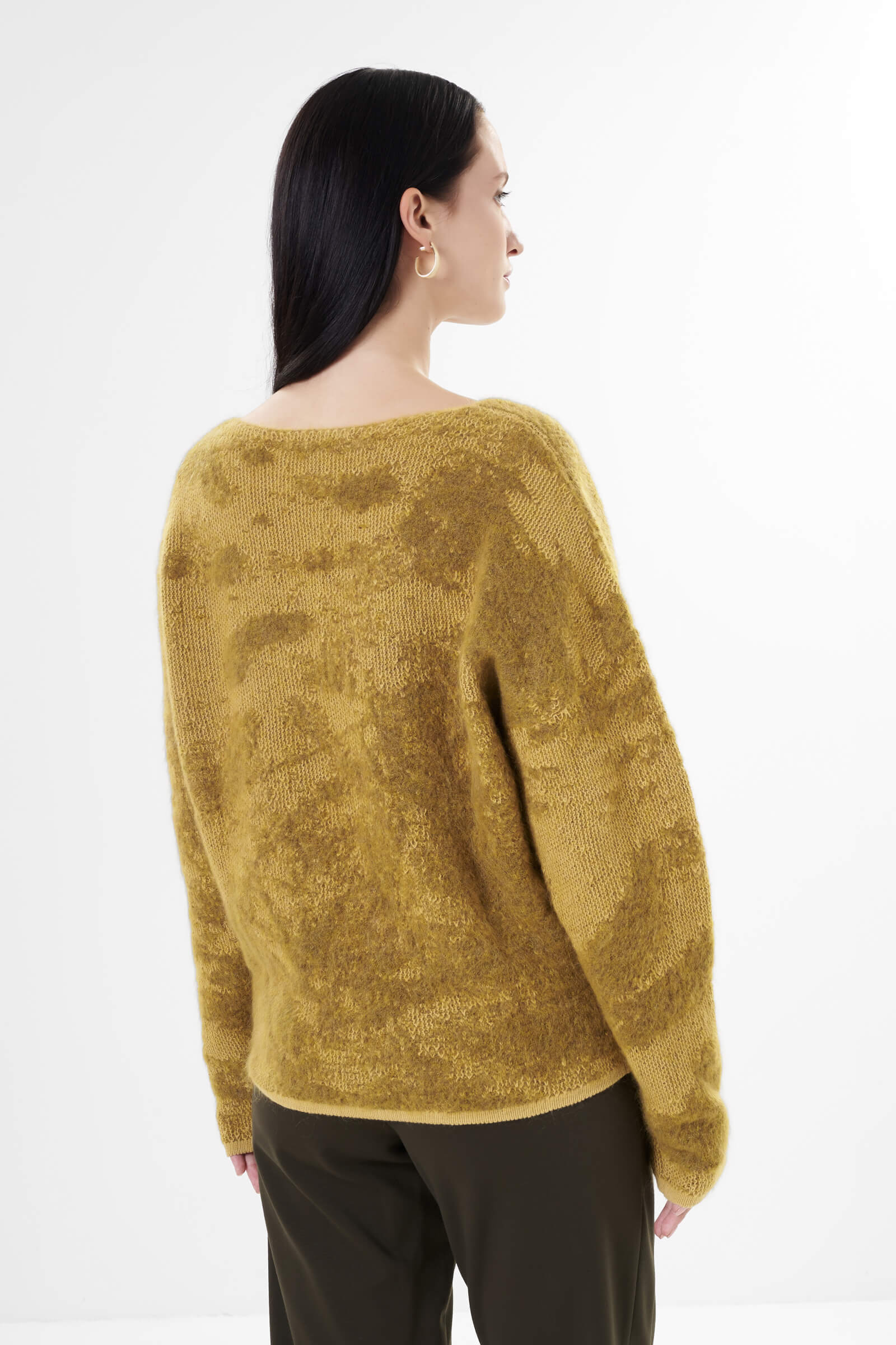 Пуловер с мохером и шерстью Бренд Sarah Pacini