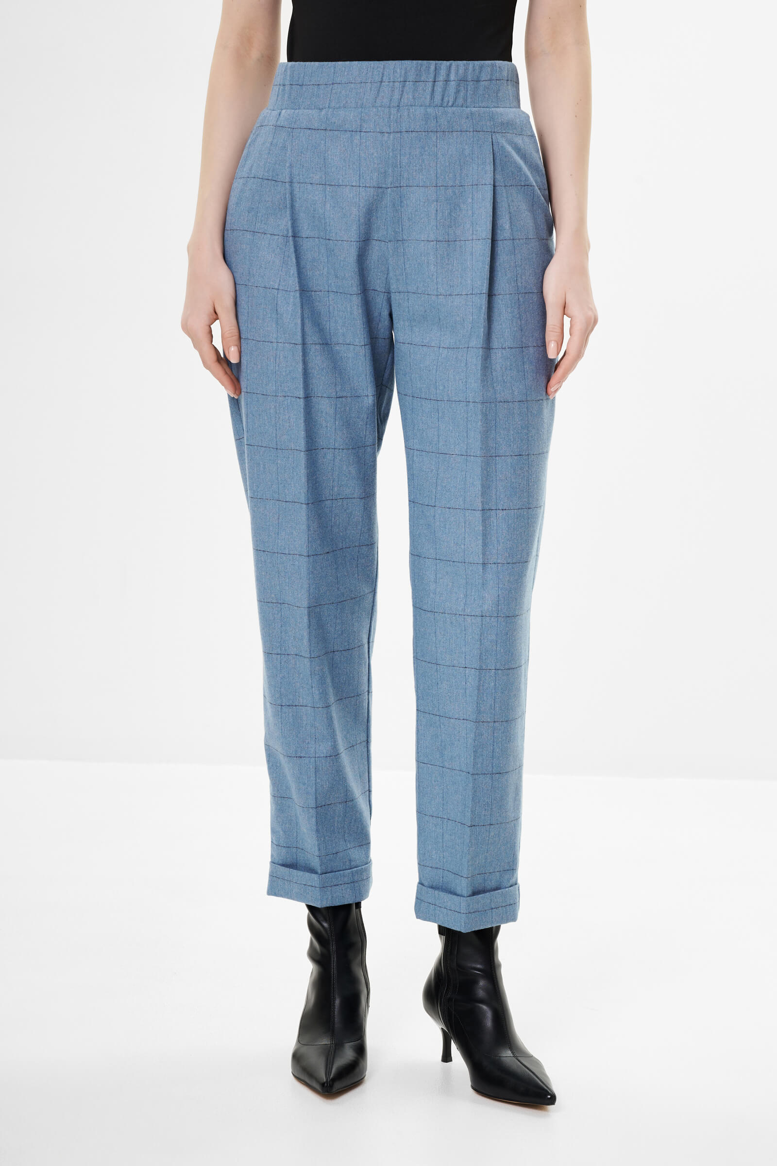 Брюки с добавлением шерсти цвета Синий 