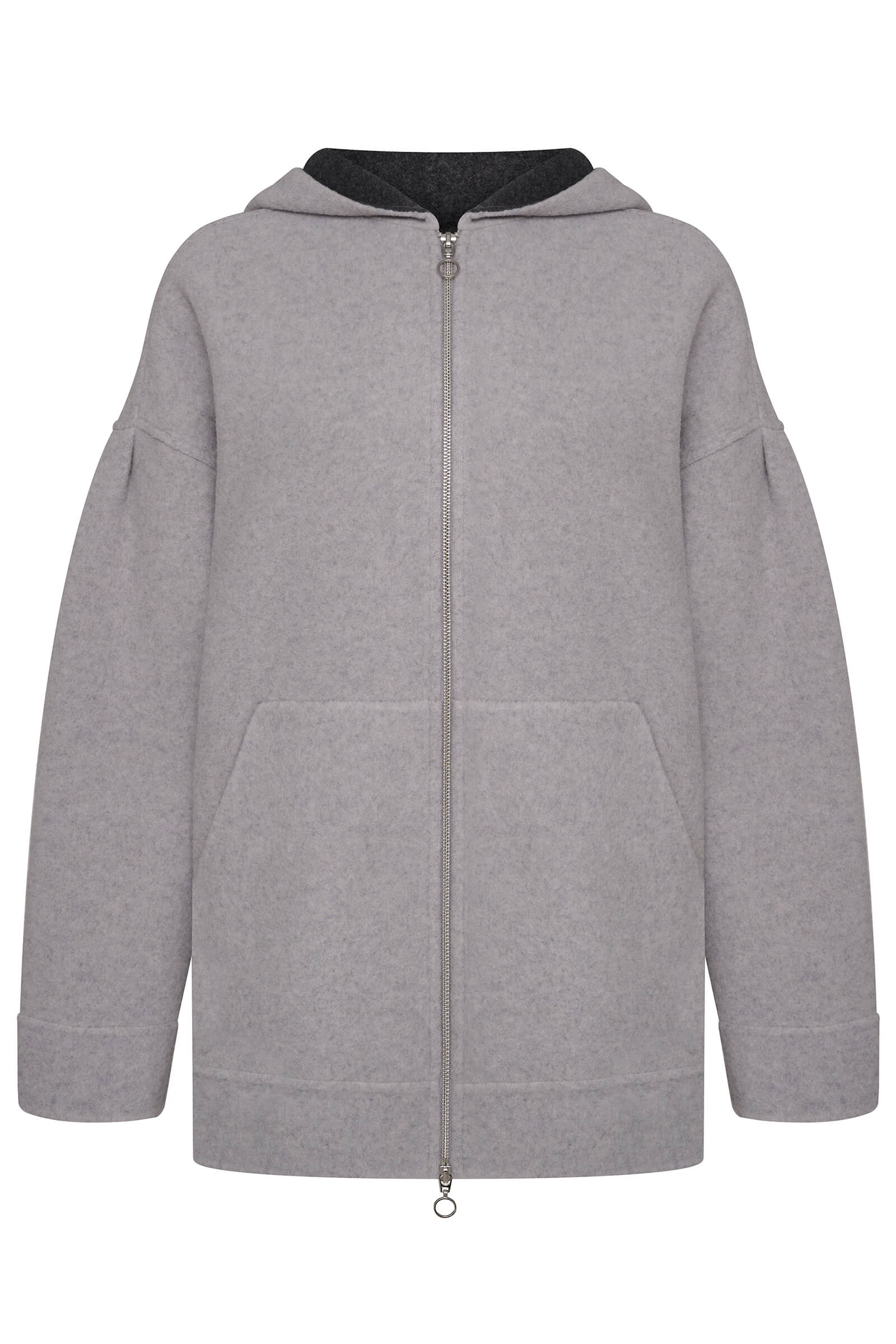 Толстовка из смесовой шерсти цвета Серый 