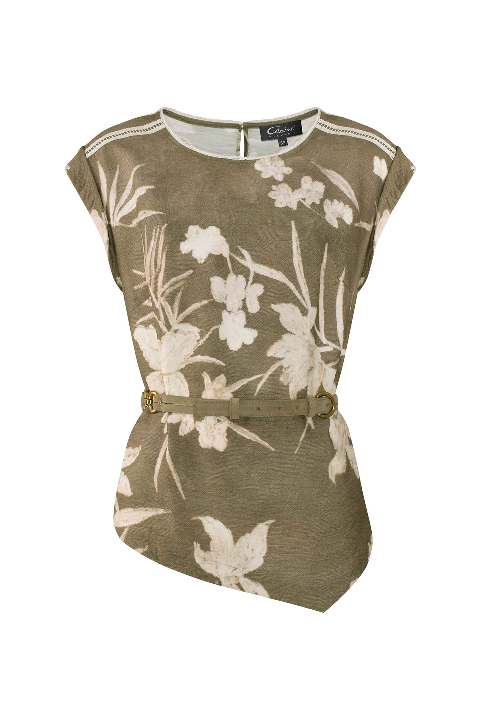 Блузка с цветочным принтом цвета Мультиколор 