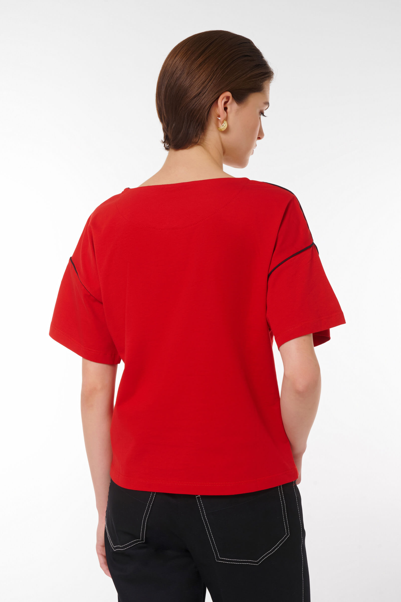 Джемпер с контрастной окантовкой Бренд Caterina Leman