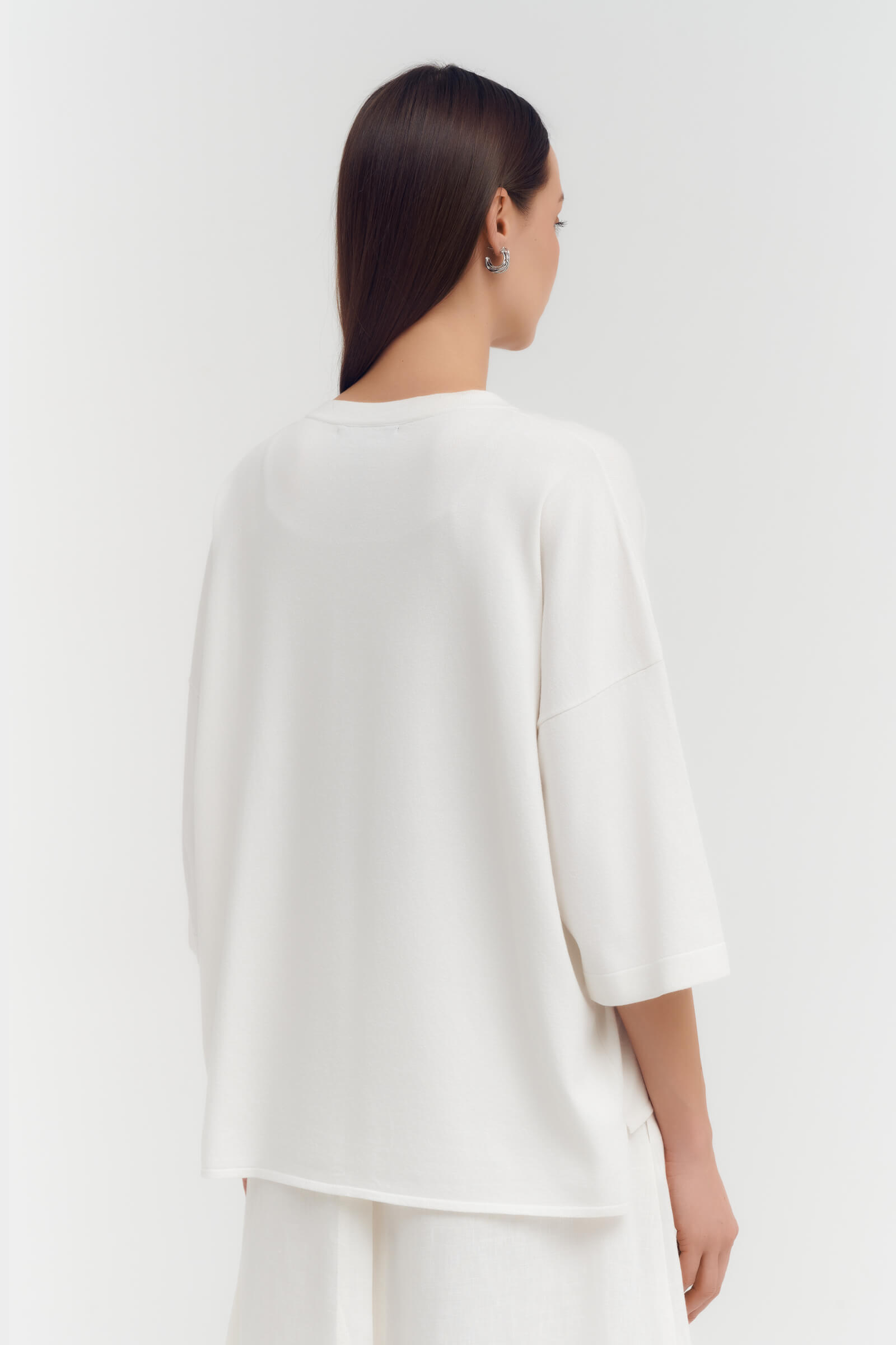 Джемпер с абстрактным узором Бренд Sarah Pacini