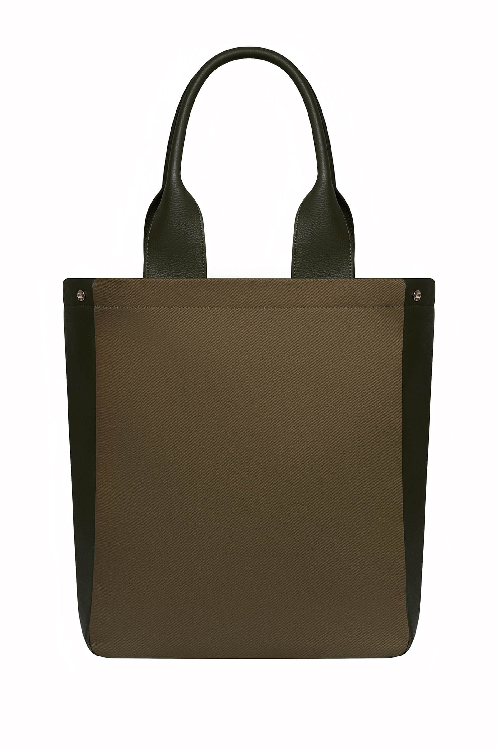 Сумка-шоппер из плотного хлопка с кожаными вставками Бренд MM