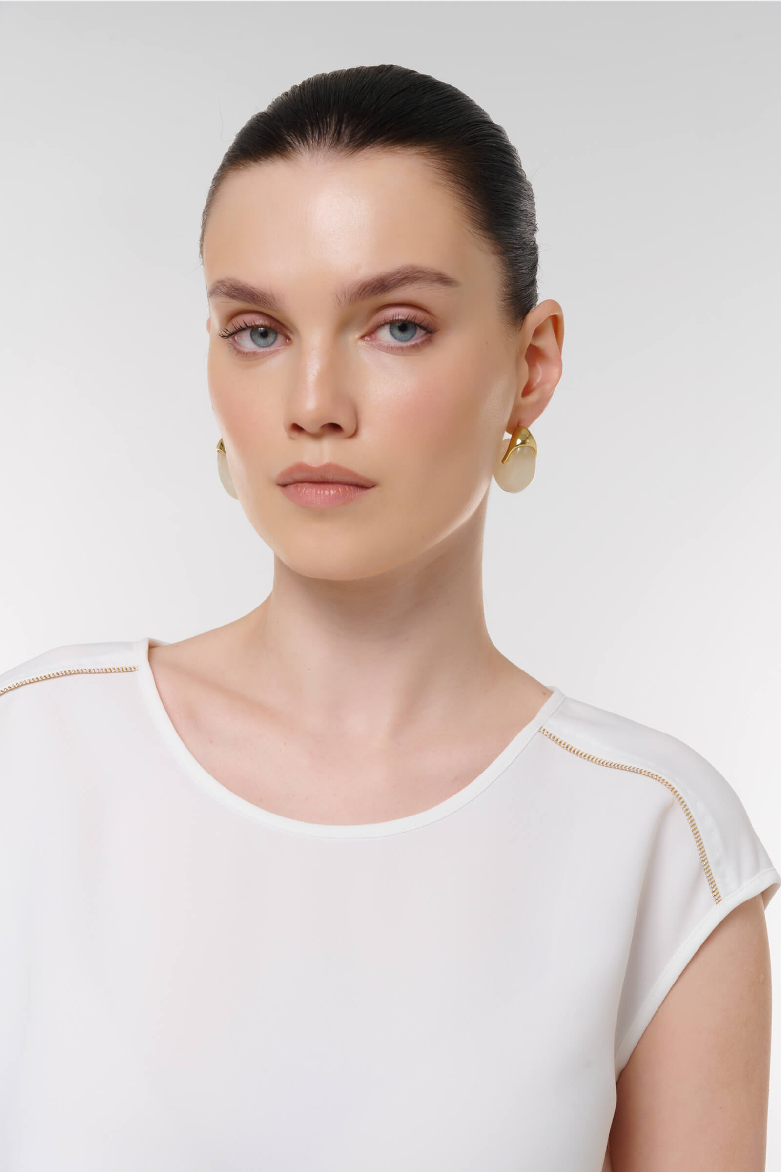 Топ с контрастной окантовкой Бренд Caterina Leman