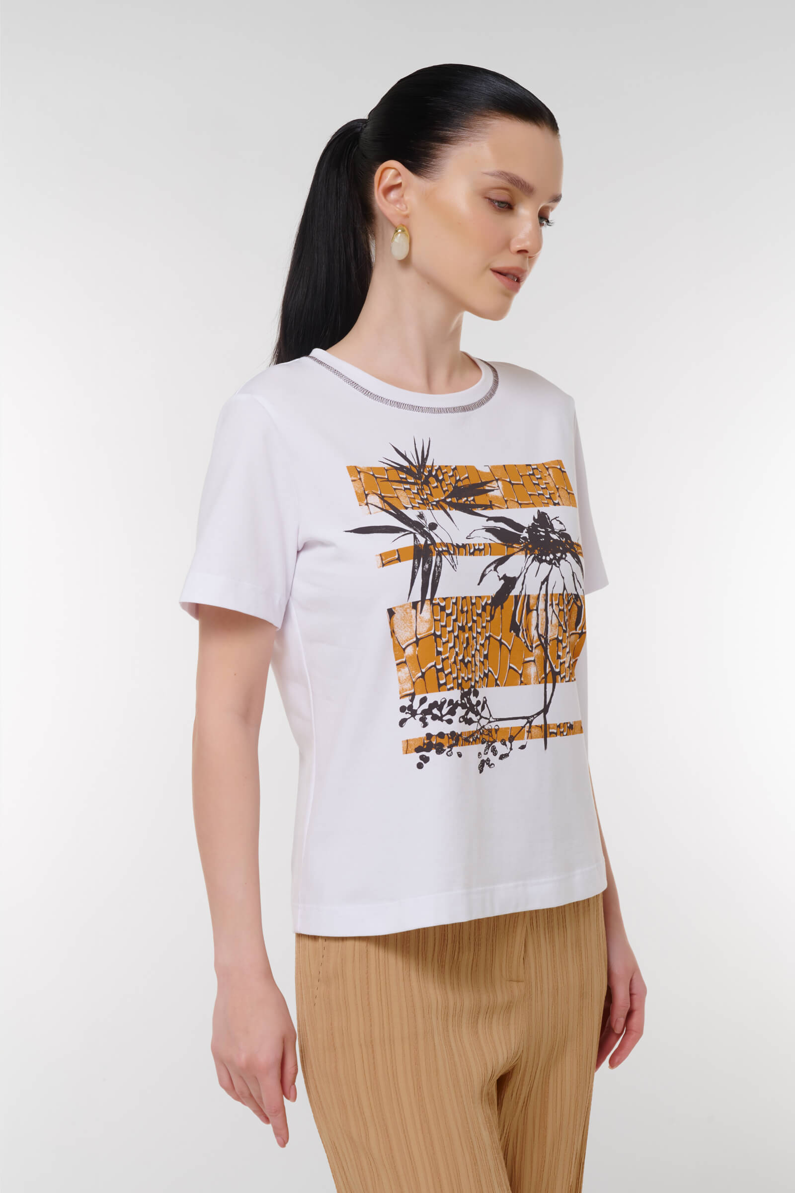 Футболка с принтом Бренд Caterina Leman