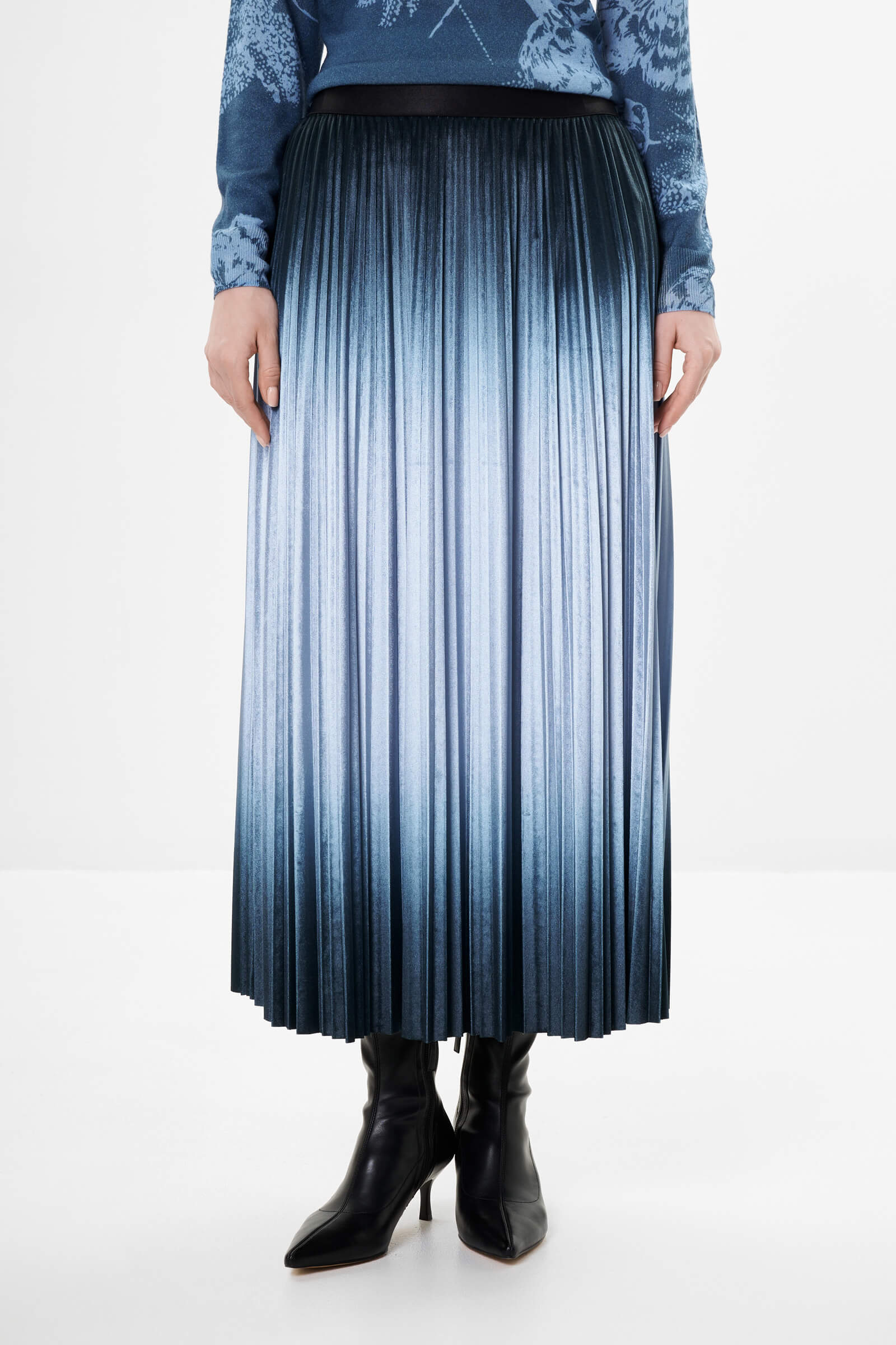 Плиссированная юбка цвета Мультиколор 