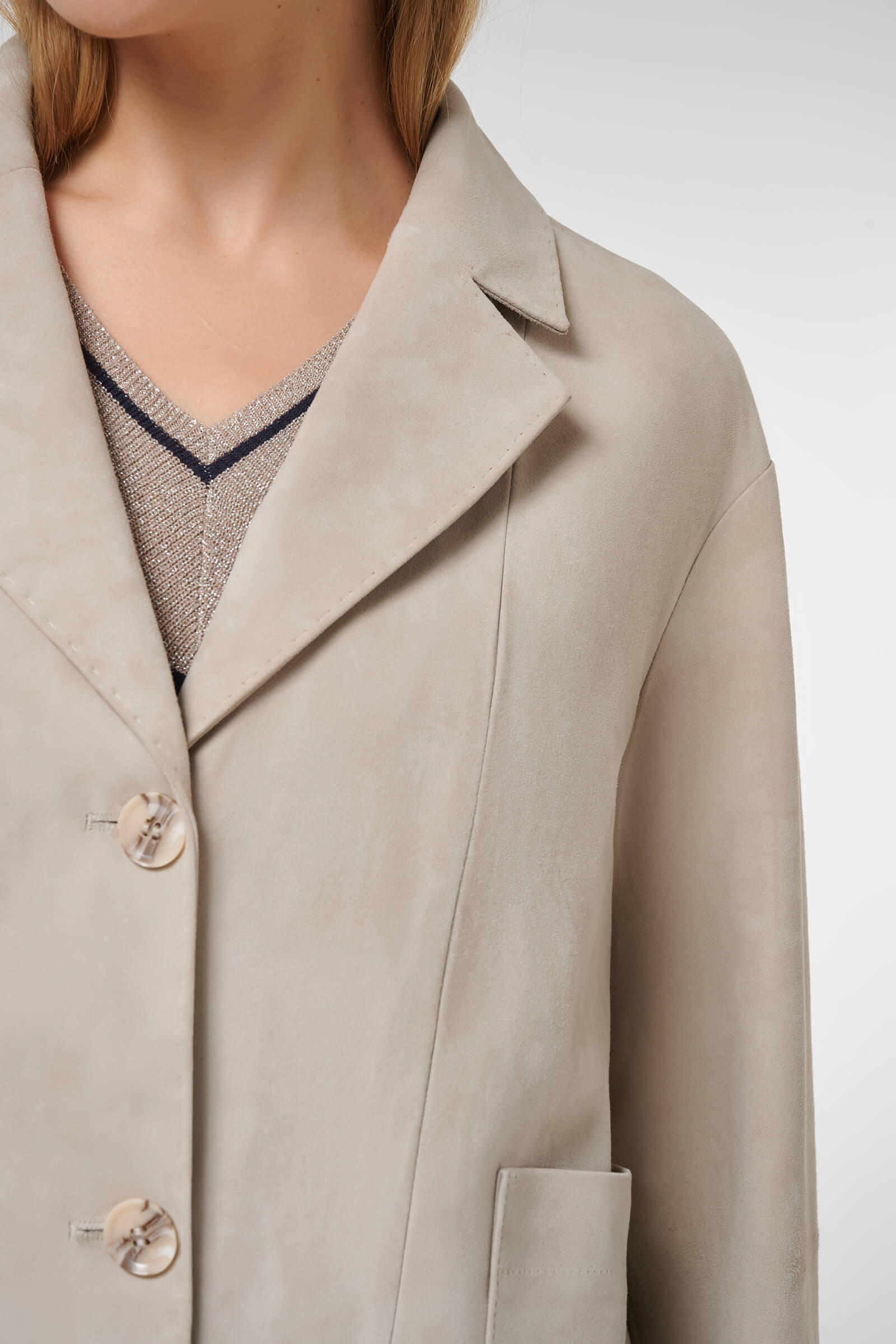 Удлиненная куртка из натуральной кожи Бренд Caterina Leman