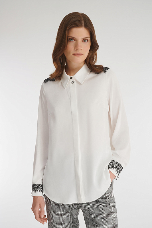 Рубашка с кружевом Бренд Caterina Leman