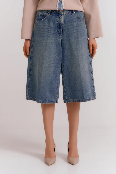 Джинсовые шорты-бермуды Бренд Diana Gallesi