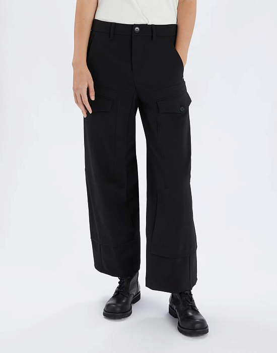 Широкие брюки-кюлоты с карманами Бренд High