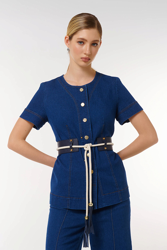 Жакет из денима на пуговицах Бренд Caterina Leman