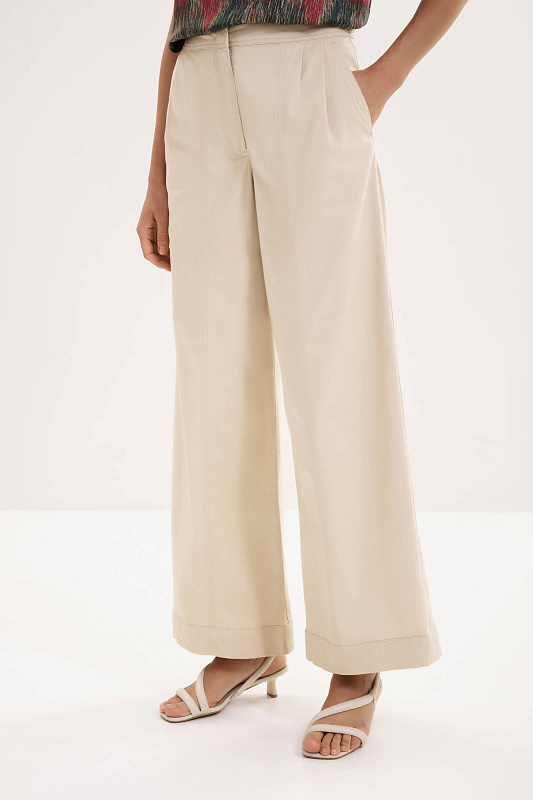 Брюки-палаццо из хлопка Бренд MM