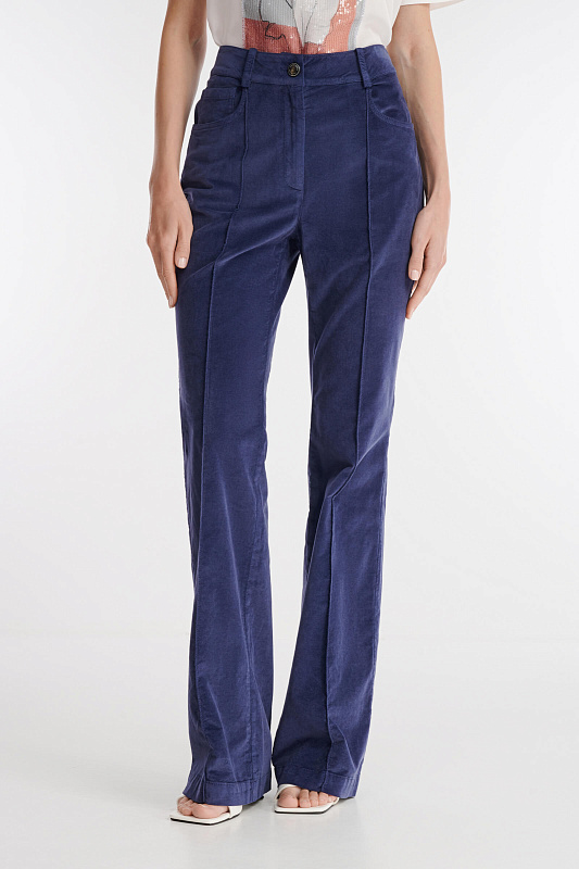 Хлопковые брюки с высокой посадкой Бренд Caterina Leman