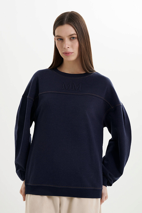 Свитшот из смесового хлопка Бренд MM