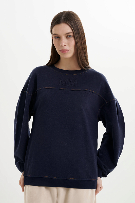 Свитшот из смесового хлопка Бренд MM