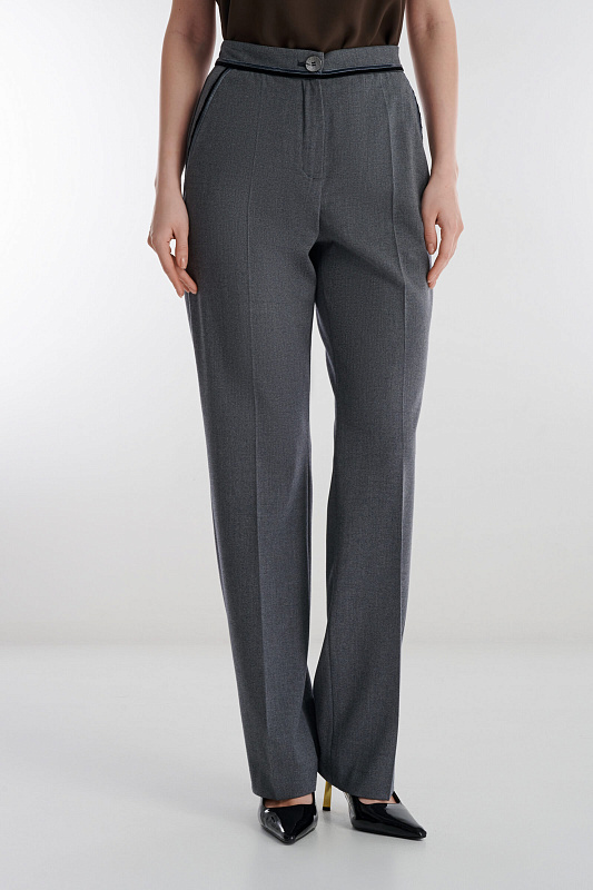 Брюки прямого кроя из поливискозы Бренд Caterina Leman