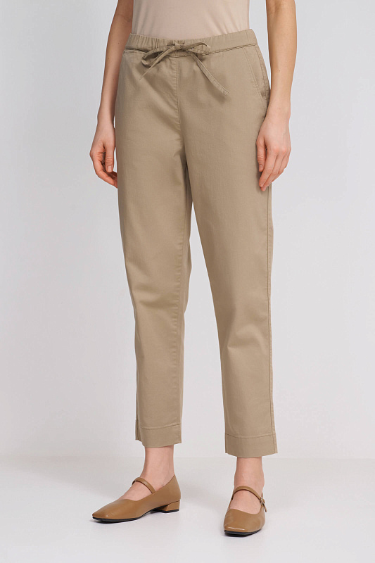 Хлопковые брюки на завязках Бренд MM