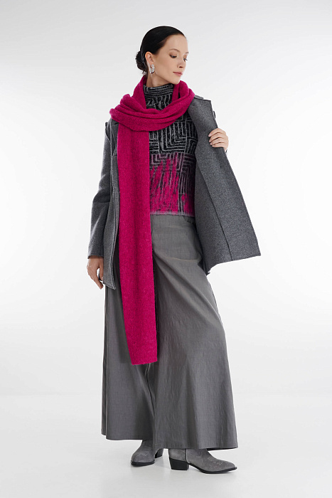 Однотонный вязаный шарф Бренд Sarah Pacini