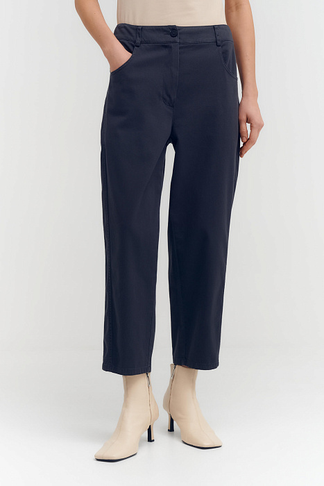 Укороченные брюки из хлопка Бренд Sarah Pacini