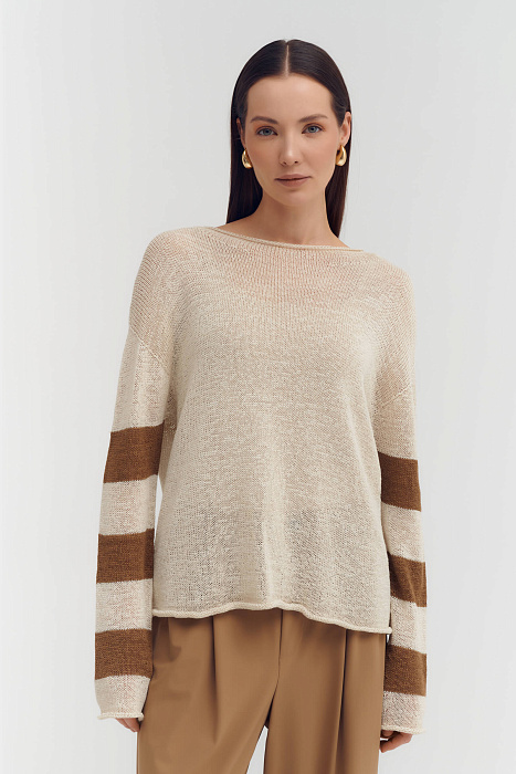 Джемпер из льна Бренд Sarah Pacini