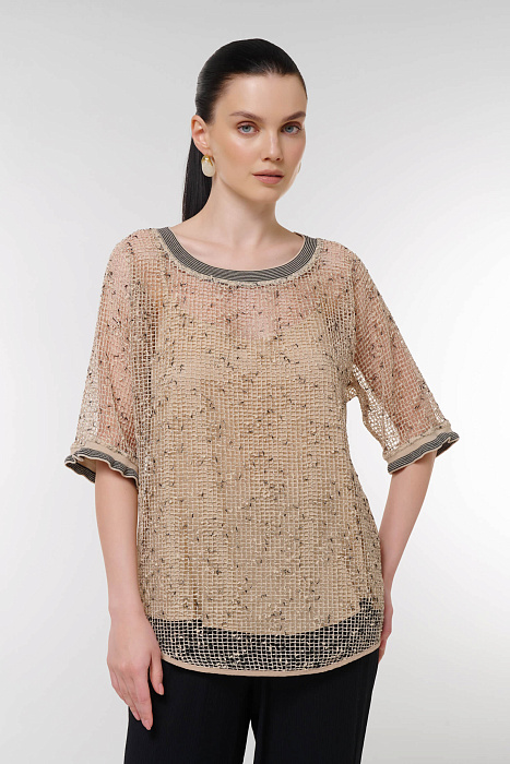 Блузка с перфорацией Бренд Caterina Leman