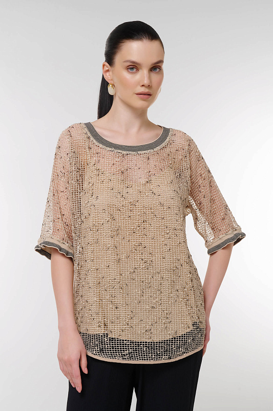 Блузка с перфорацией Бренд Caterina Leman
