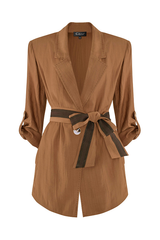 Жакет с поясом и рукавом 3/4 Бренд Caterina Leman