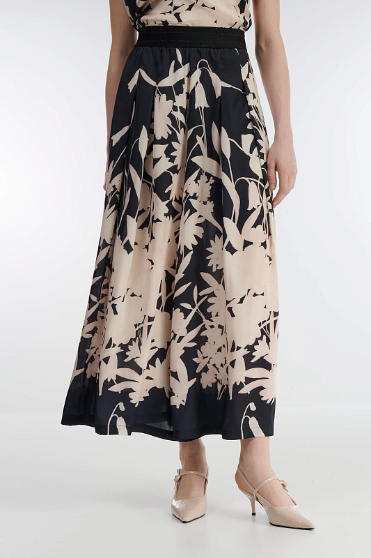 Брюки-палаццо с принтом Бренд Caterina Leman