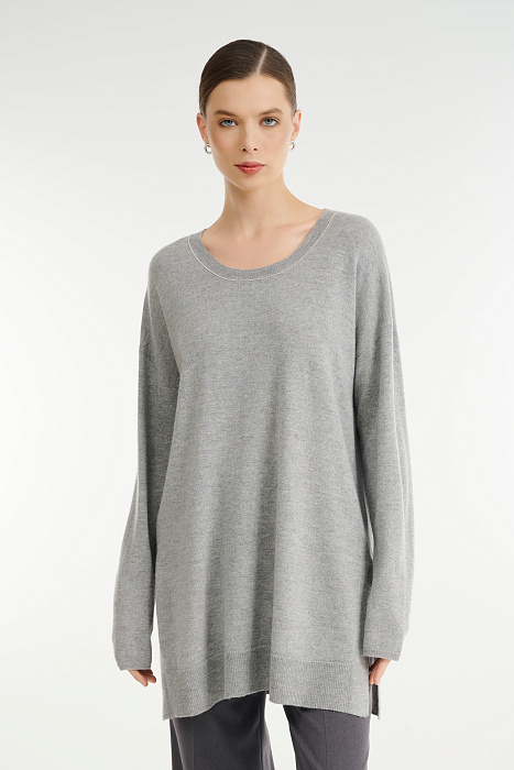 Удлиненный джемпер с боковыми разрезами Бренд Rocco Ragni