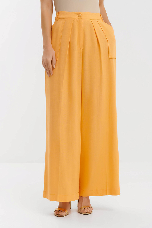 Широкие брюки из льна Бренд Milva Mi