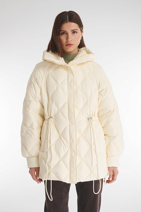 Стеганая куртка с капюшоном-трансформером Бренд Caterina Leman