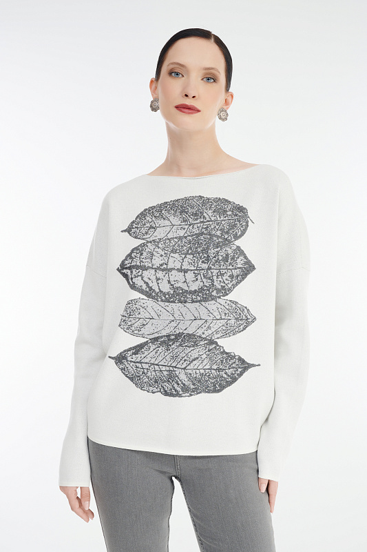 Джемпер с принтом Бренд Sarah Pacini