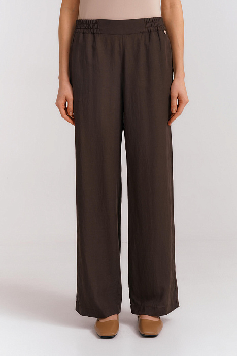 Брюки на резинке из льна Бренд Diana Gallesi