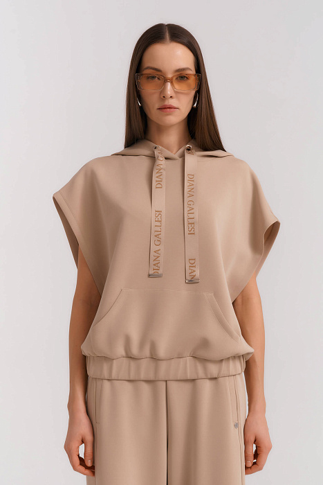 Худи без рукавов с капюшоном Бренд Diana Gallesi