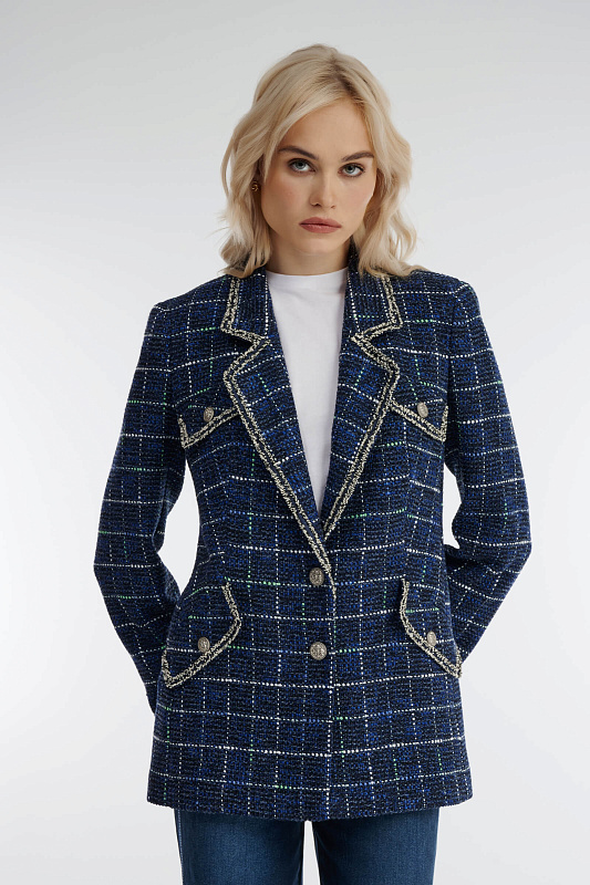 Однобортный пиджак из букле Бренд Caterina Leman