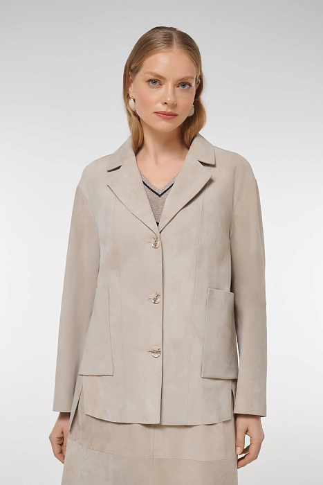 Удлиненная куртка из натуральной кожи Бренд Caterina Leman