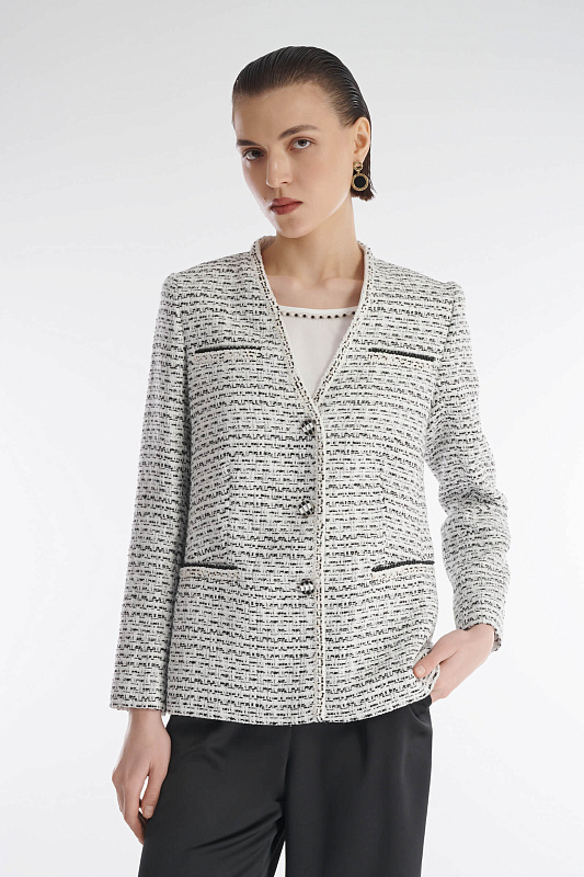 Жакет с V-образным вырезом Бренд Caterina Leman