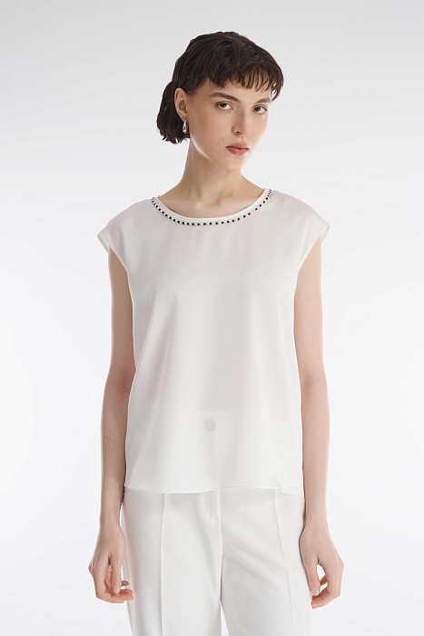 Топ с бусинами Бренд Caterina Leman