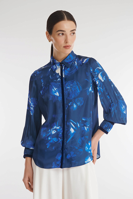 Рубашка с плиссированными рукавами Бренд Caterina Leman