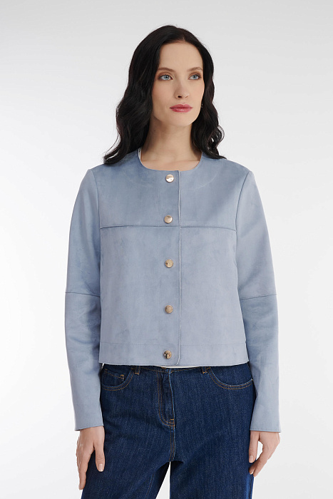 Куртка-жакет из экозамши Бренд Diana Gallesi