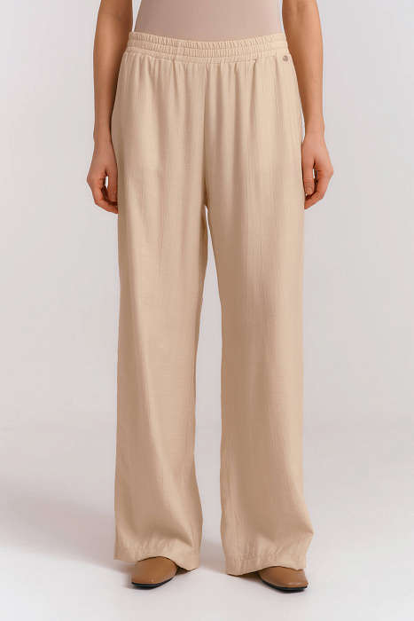 Широкие брюки из муслина Бренд Diana Gallesi