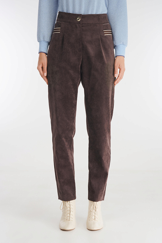 Зауженные брюки из вельвета Бренд Caterina Leman