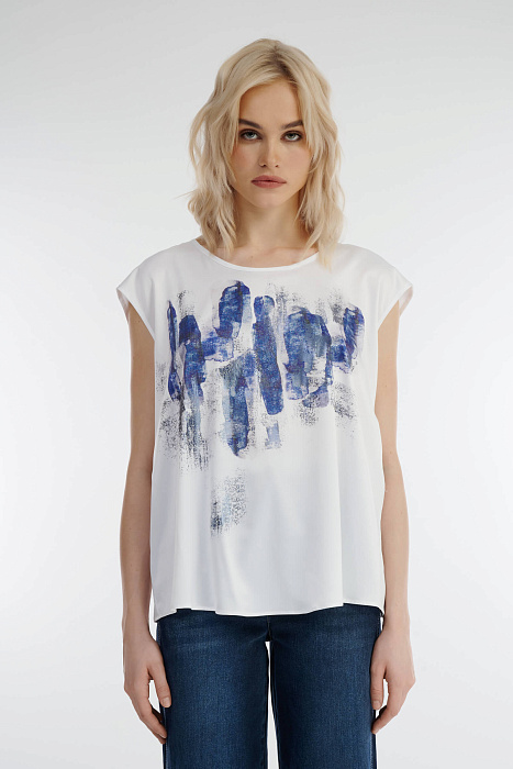 Топ с абстрактным принтом Бренд Caterina Leman